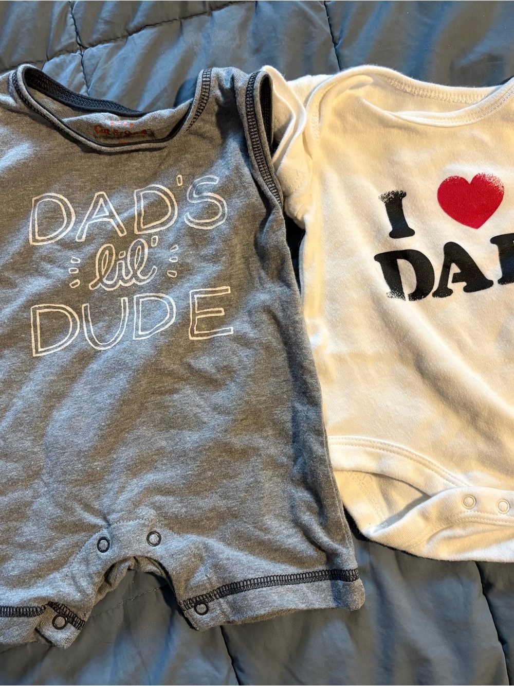 Dad onesies for Father’s Day newborn size